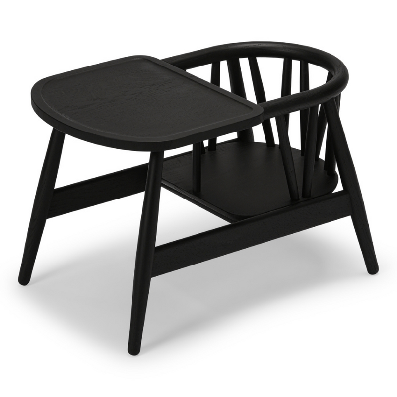Smilla Toddler-stol - sortbejdset eg
