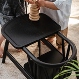 Smilla Toddler-stol - sortbejdset eg